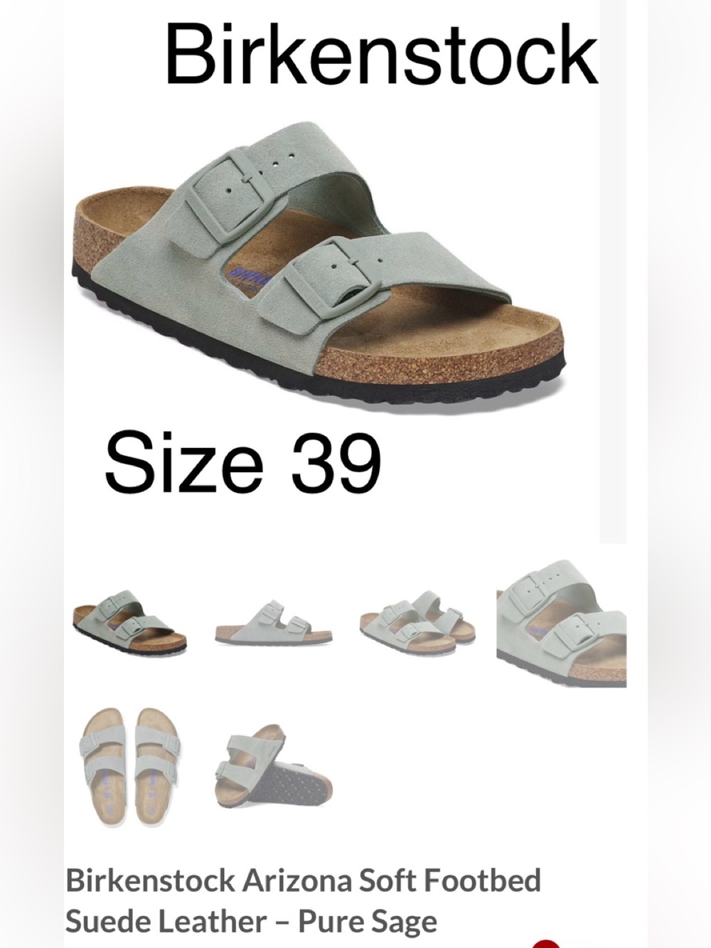 Birkenstock Arizona Soft Footbed Sandals in Sage Green